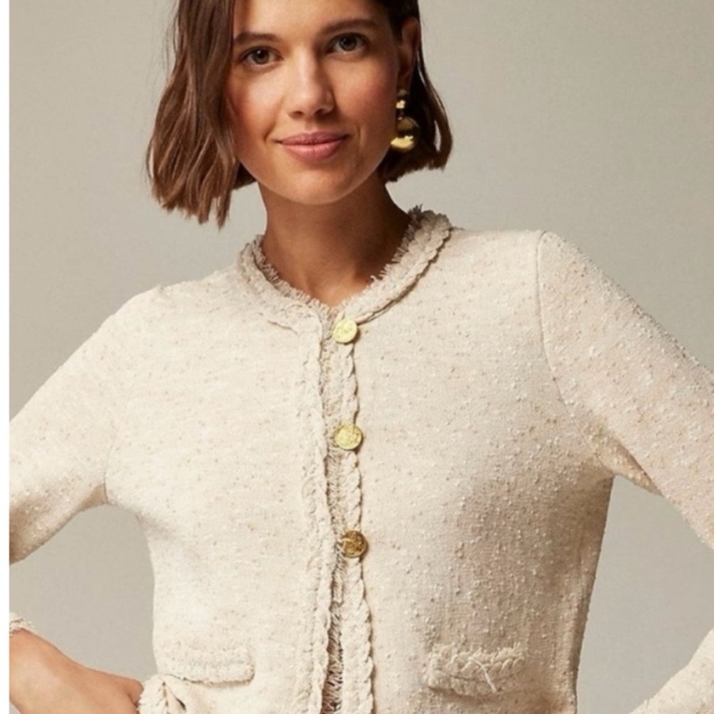 J.Crew Cream Jacket - Picture 2 of 9